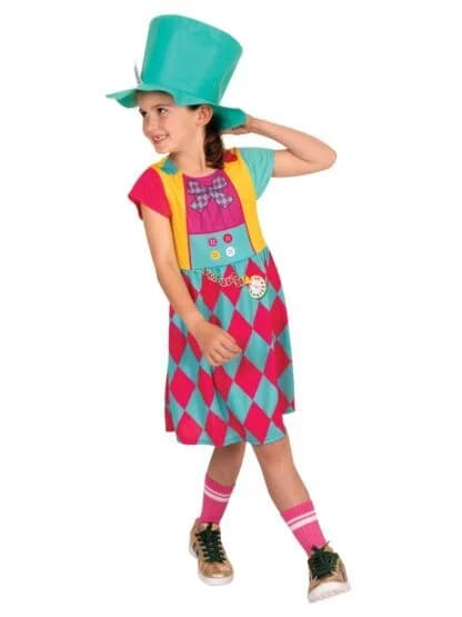 Girls Classic Mad Hatter Costume - 4-6 Years