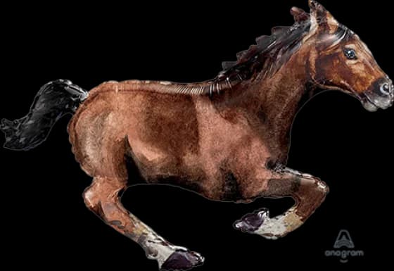 Galloping Horse SuperShape Foil (101x63cm)