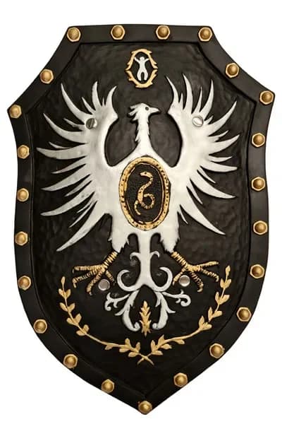 Prop Leather Look Knight's Crest Shield (50cm)