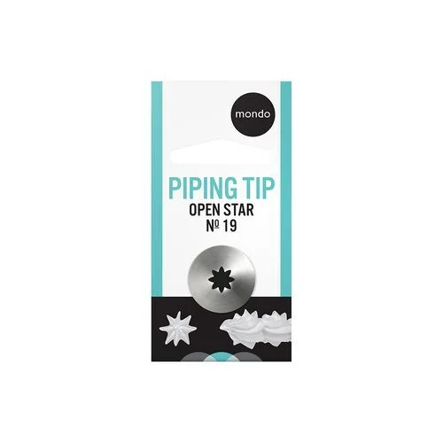 Mondo No. 19 Open Star Piping Tip