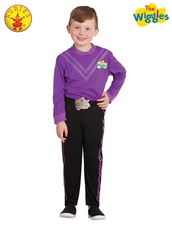 Kids Lachy Purple Wiggle Deluxe Costume