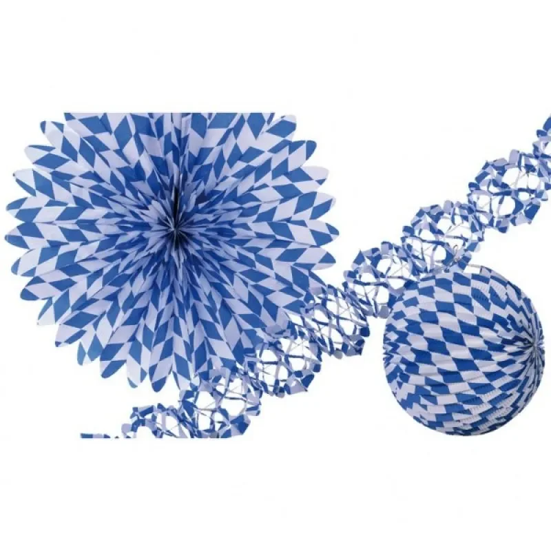 Oktoberfest Bavarian Hanging Decorations - Pk 3