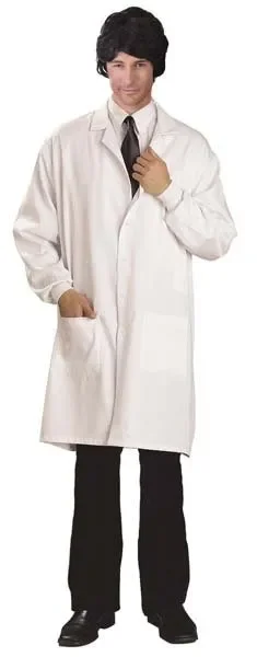 Adults White Lab Coat Costume - XL