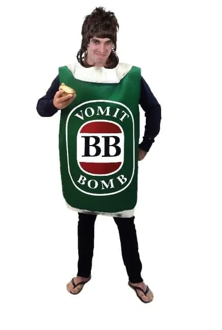Green Bogan Beer Can Costume Adult