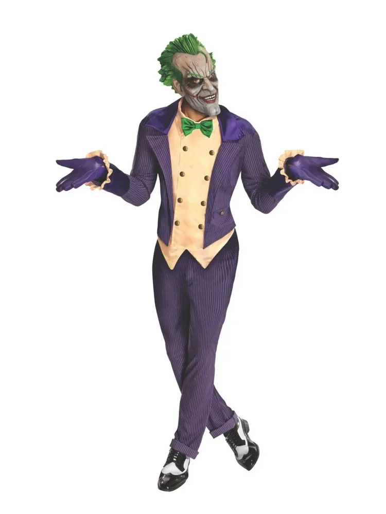 Adult Arkham City Joker Costume - (M-L)