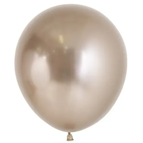 46cm Metallic Champagne Gold Latex Balloons - Pk 25