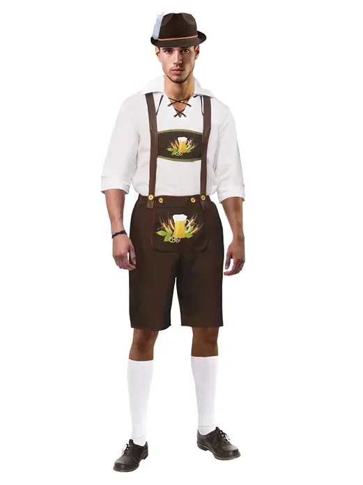 Mens Brown Bavarian Oktoberfest Costume