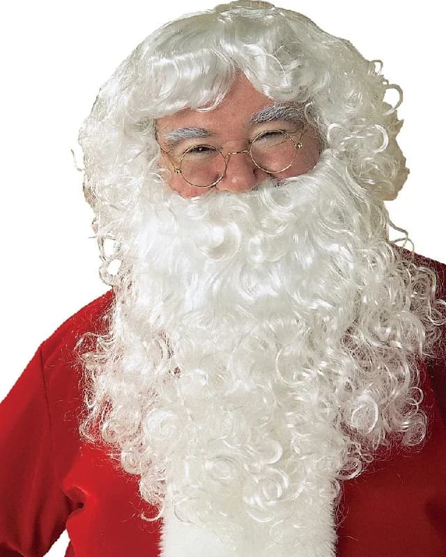 Classic Santa Claus Beard & Wig Set
