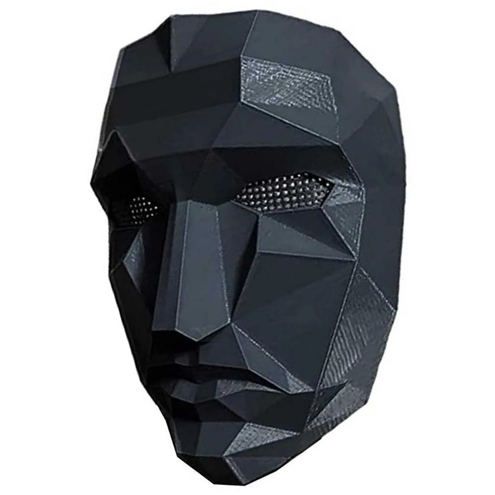 Adults Black Angular Leader Mask