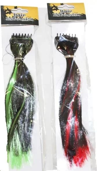 Asstd. Colours Halloween Hair Extensions (38cm)