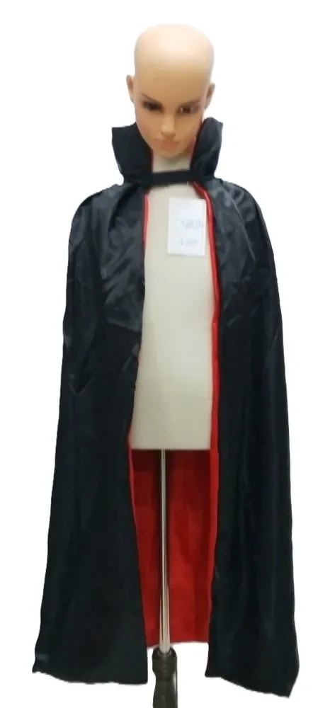 Kids' Reversible Black / Red Cape Costume Accessory