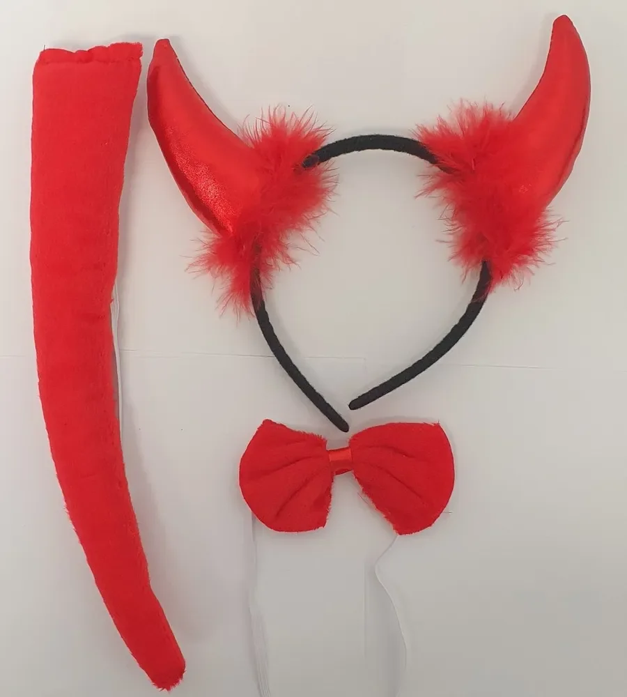 Red Devil Costume Accessory Kit - Pk 3