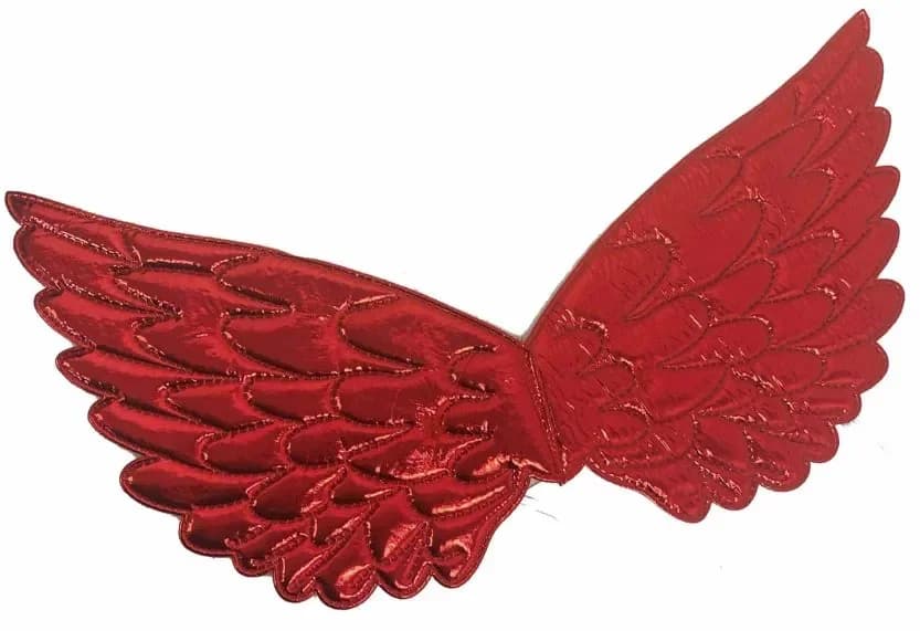 Metallic Red Wings Costume Accessory