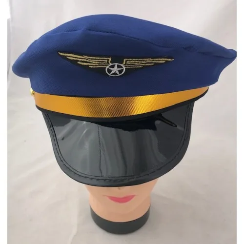 Blue Pilot's Cap
