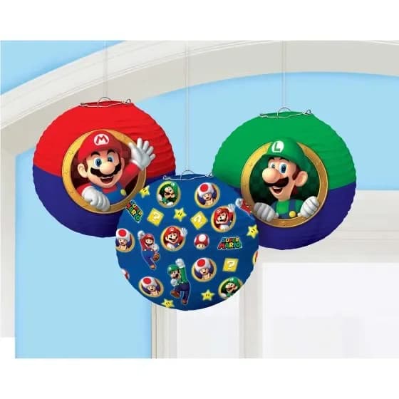 Super Mario Bros. Paper Lanterns - Pk 3
