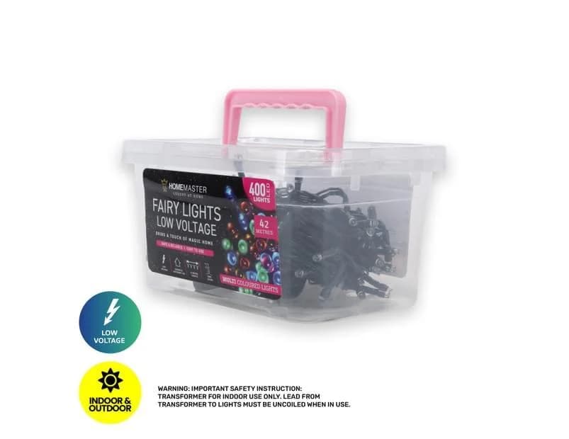 Low Voltage Multi-Colour LED Fairy Lights (40m)