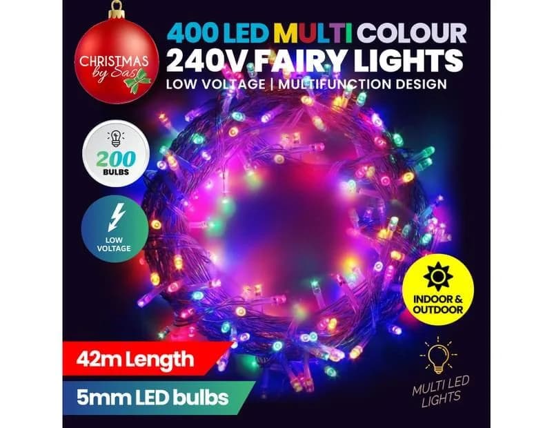 Low Voltage Multi-Colour LED Fairy Lights (40m)
