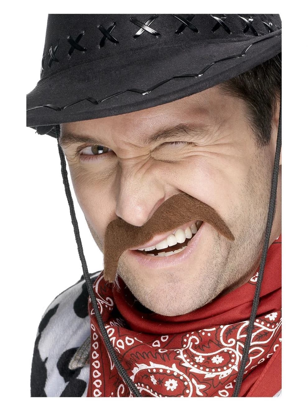 Brown Cowboy Moustache