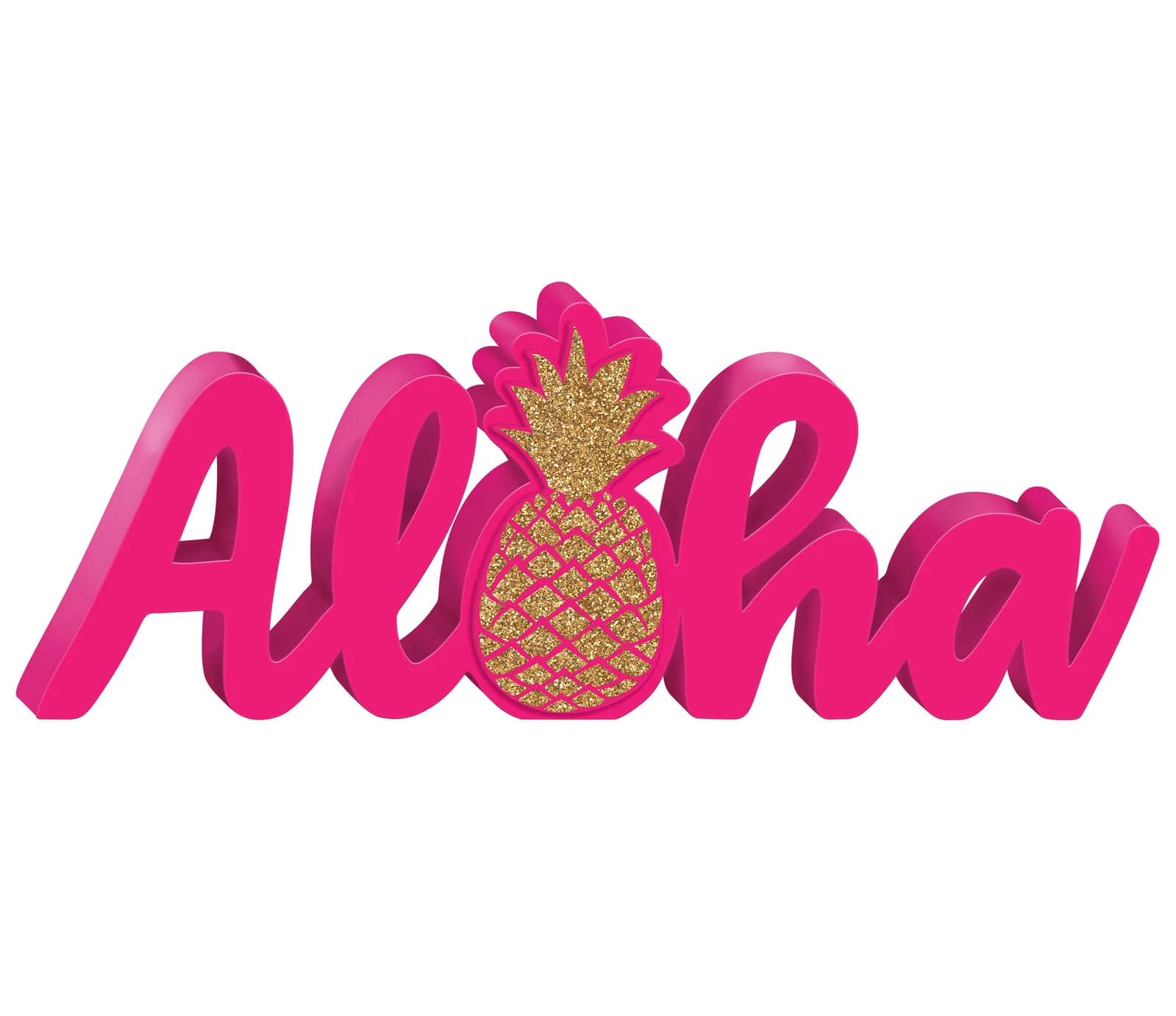 Aloha Tropical Standing MDF Sign