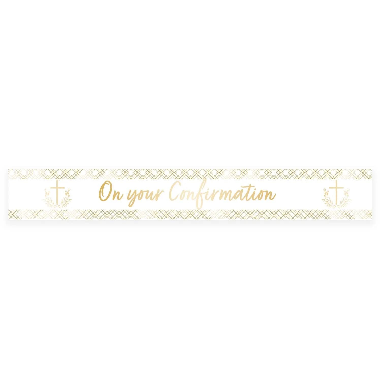 Botanical Confirmation Cross Foil Banner (2.7m)