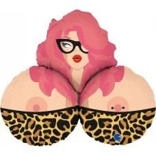 Mrs. B Boob Shape Foil Balloon (35in.)