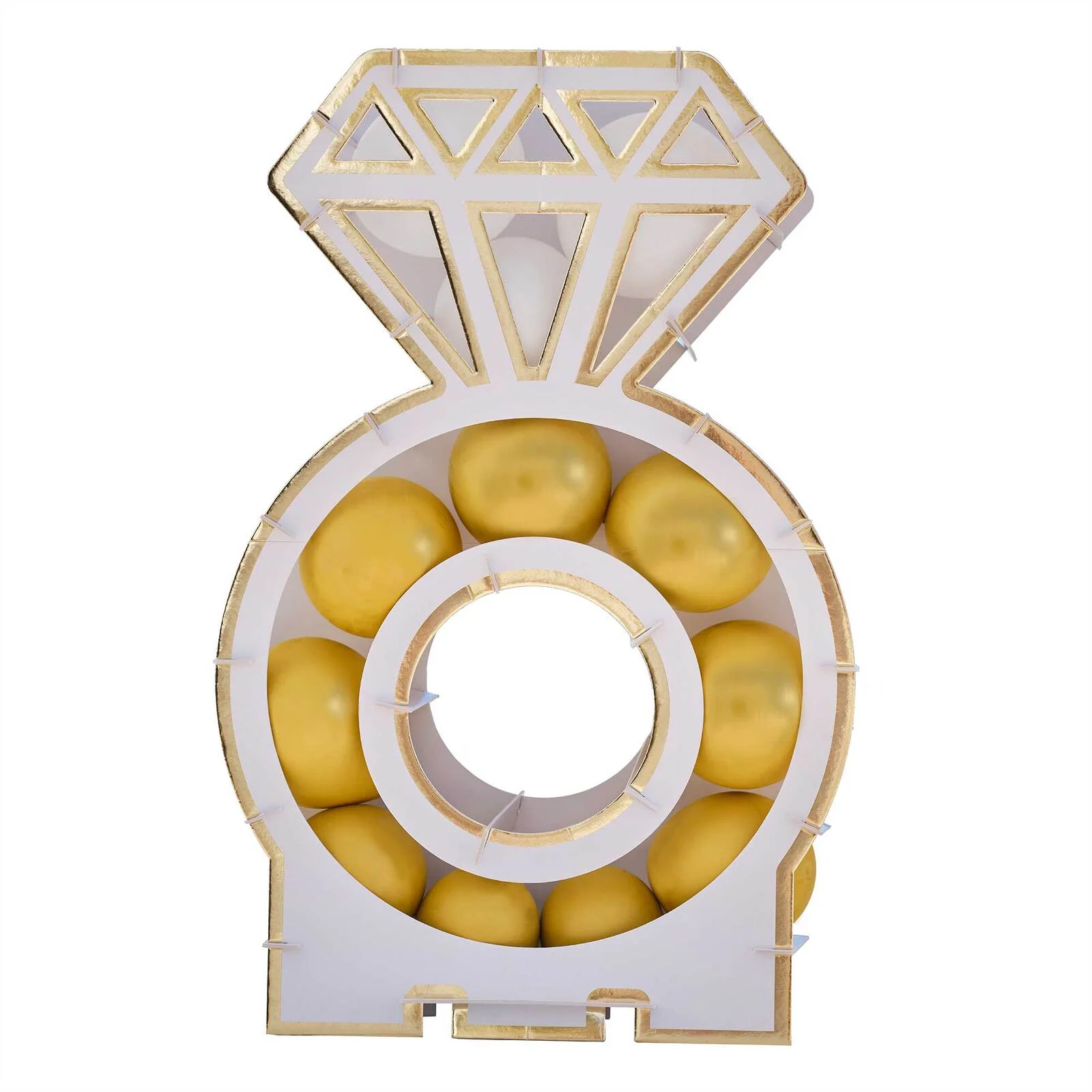 Engagement Ring Balloon Mosaic Stand Decoration*