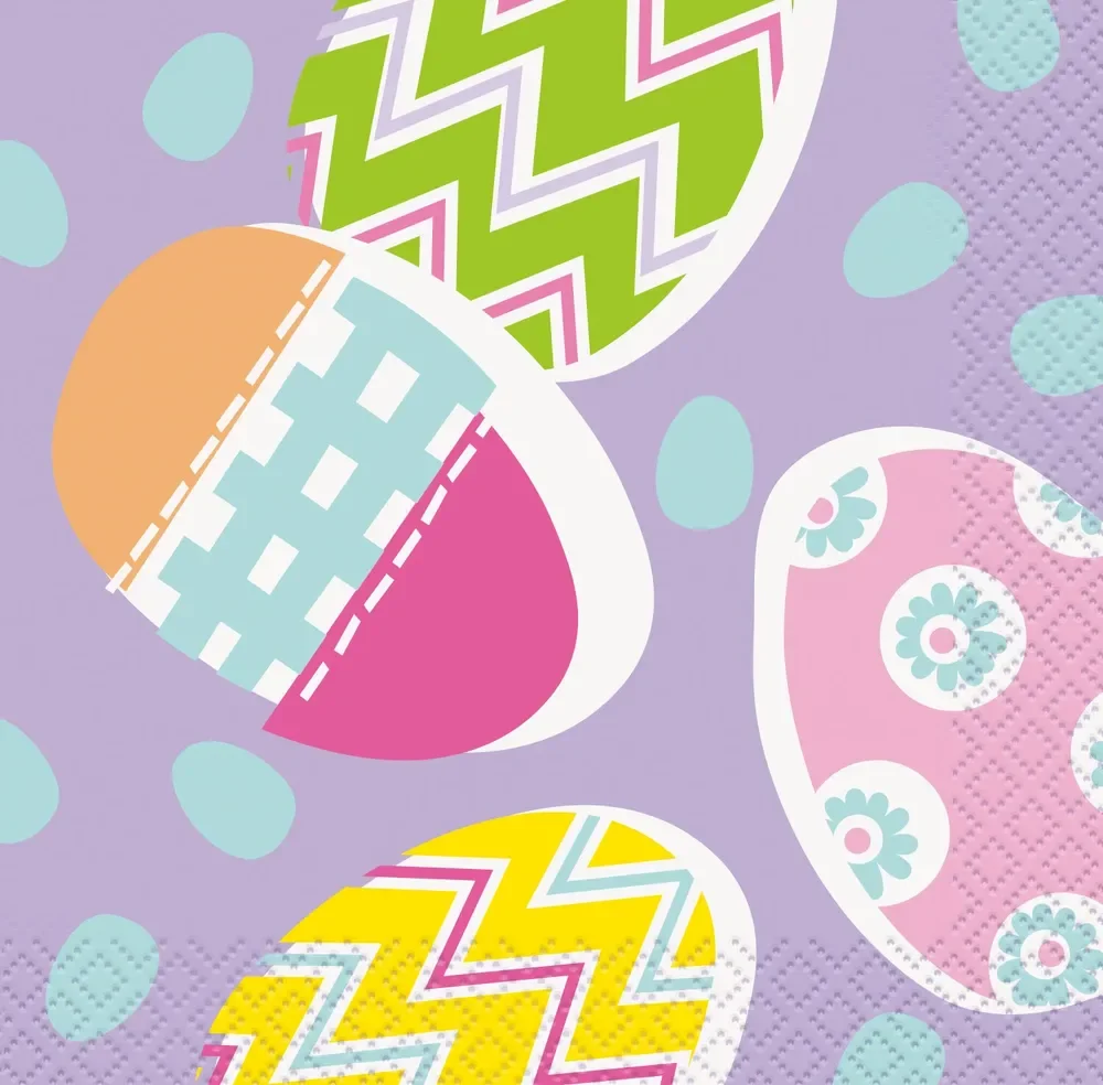 Easter Lilac Bev Napkins - Pk 16