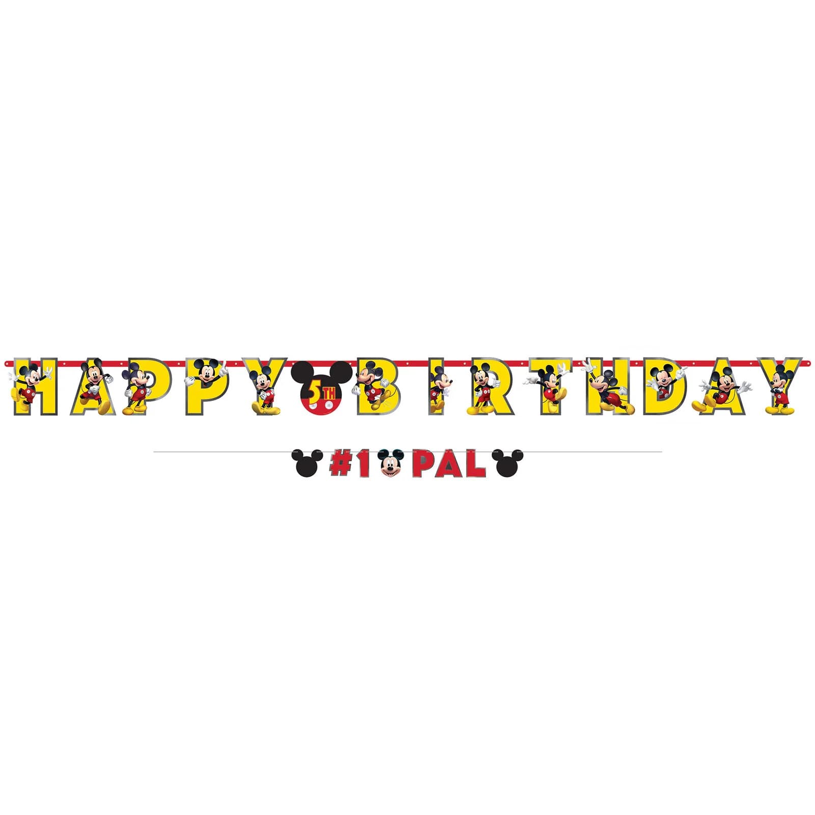 Mickey Mouse Forever Personalized Jumbo Letter Banner Kit
