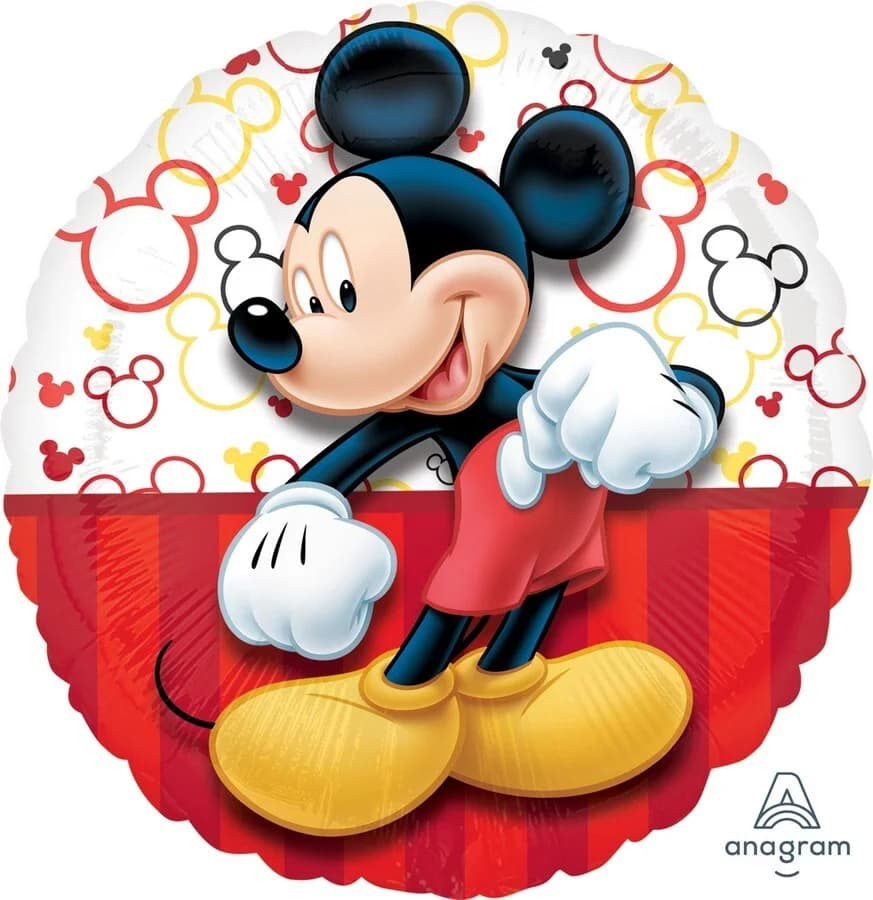 45cm Mickey Mouse Cute Portrait Circle Foil Balloon S60