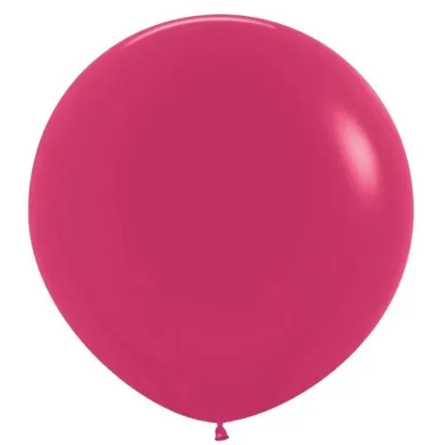 60cm Round Fashion Raspberry Pink Latex Balloon