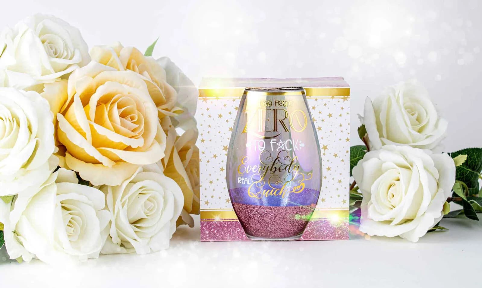 I Go From Zero To... Glitterati Stemless Wine Glass