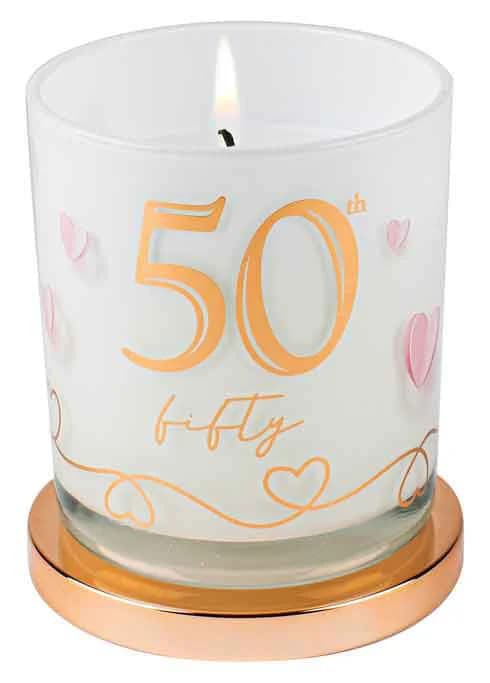 50th Birthday Candle
