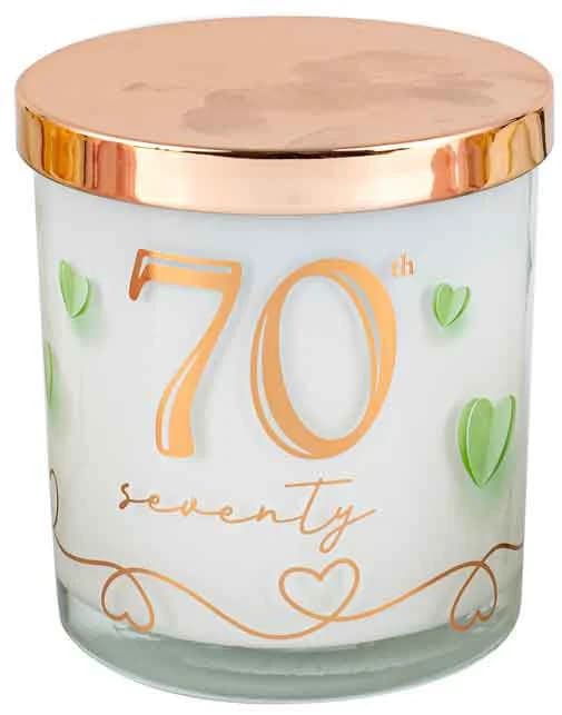 70th Birthday Candle