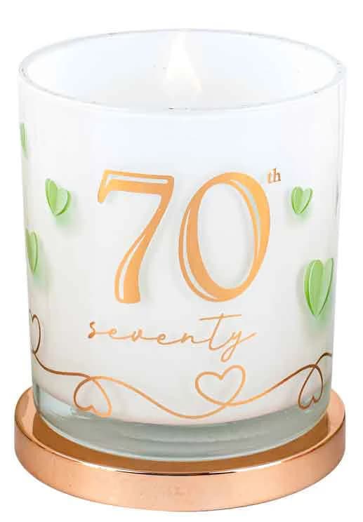 70th Birthday Candle