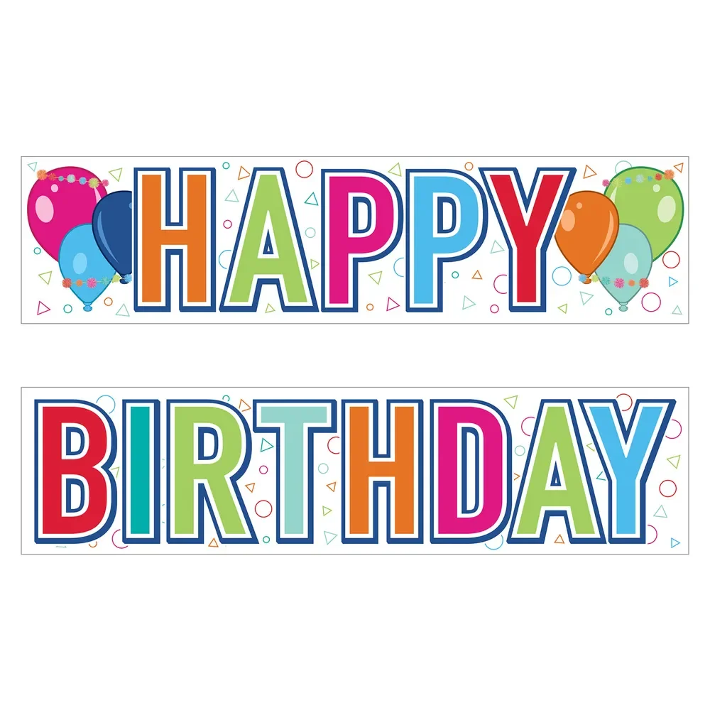 Jumbo Happy Birthday Yard Sign Set*