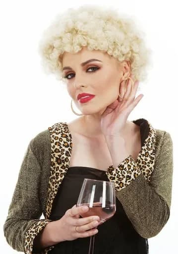 Kath Blonde 80's Perm Wig