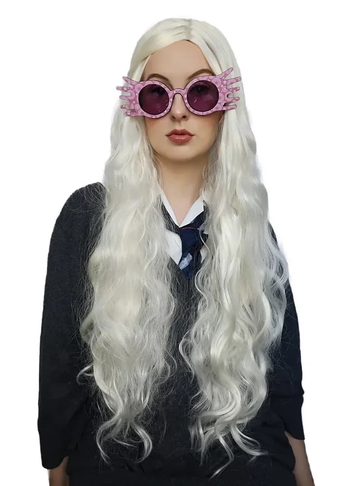 Luna Long White Wig