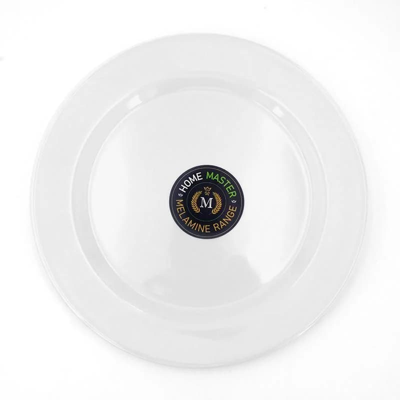 White Melamine Round Plate (25cm)