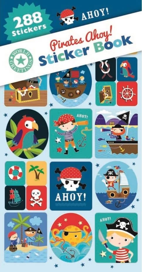 Pirate Sticker Book - Pk 288