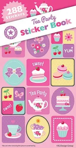 Tea Party Sticker Book - Pk 288