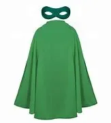 Children's Green Cape & Mask