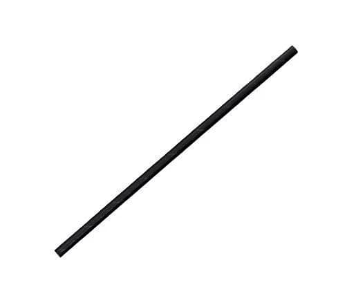 Black Eco Paper Drinking Straws - Pk 50
