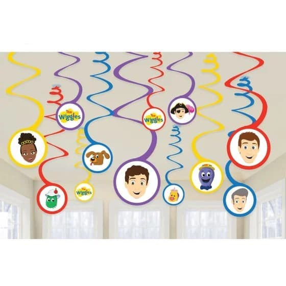 The Wiggles Party Hanging Whirls - Pk 12*