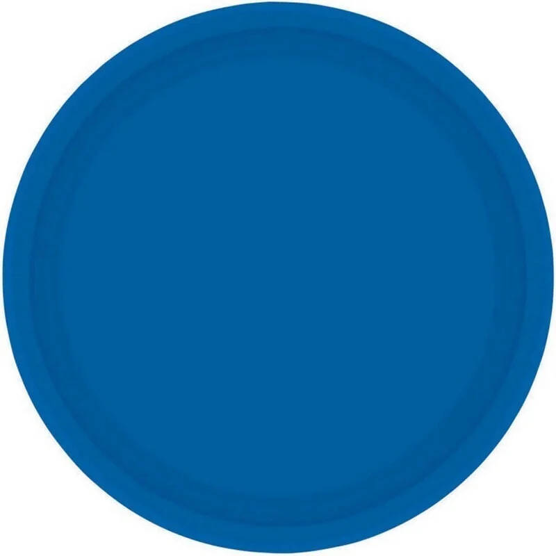 Paper Plates 23cm Round 20CT FSC - Bright Royal Blue Pk 20