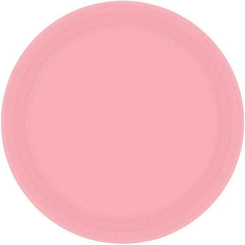 Paper Plates 17cm Round 20CT - New Pink Pk 20