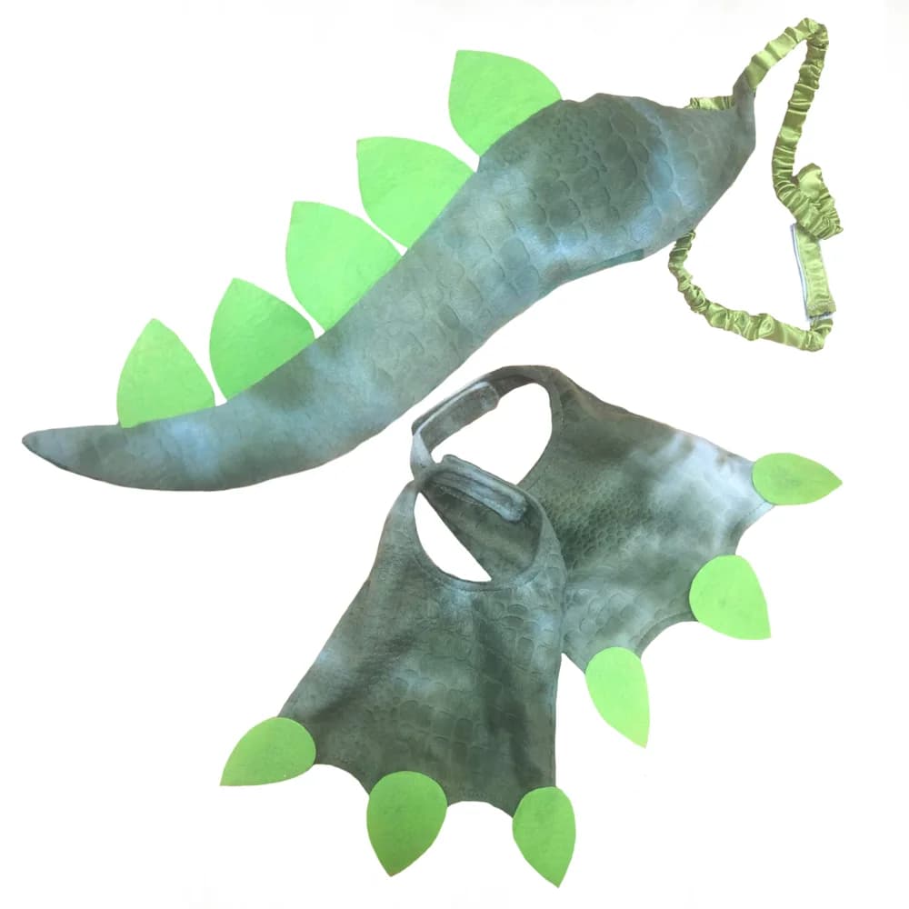 Dinosaur Feet & Tail Set – Green