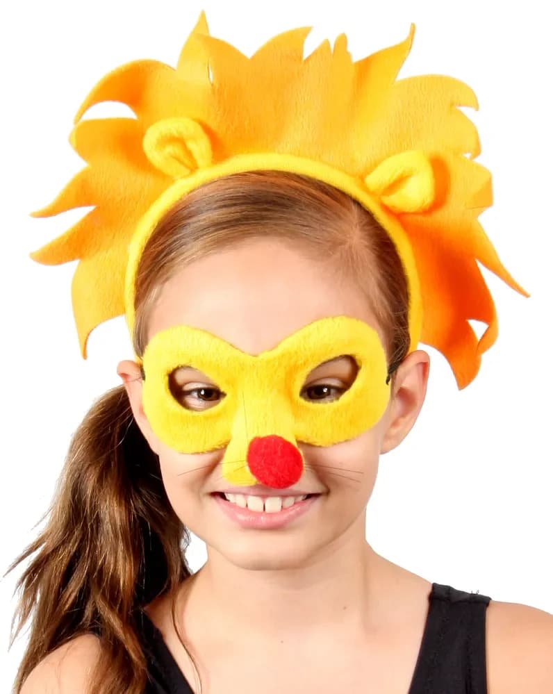 Animal Headband & Mask Set - Lion