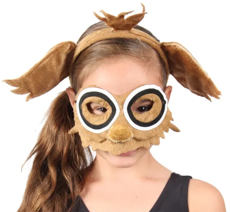 Animal Headband & Mask Set - Owl