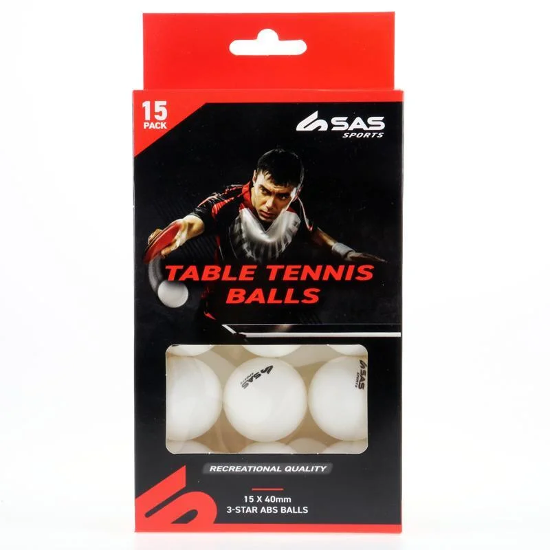 Table Tennis Balls 15pk ABS