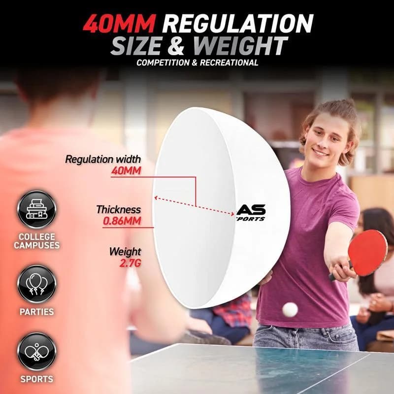 Table Tennis Balls 15pk ABS